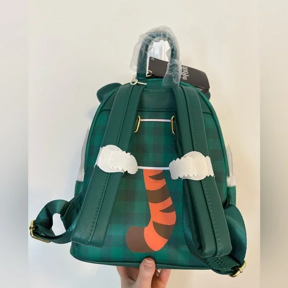 Green Plaid Tigger Backpack - Picture 3 of 10